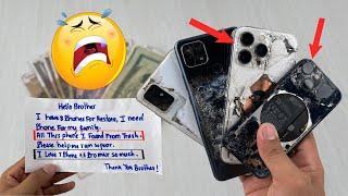 How i Restore Abandoned iPhone 13 pro and iPhone13 mini For  Poor fan He Found from Trash