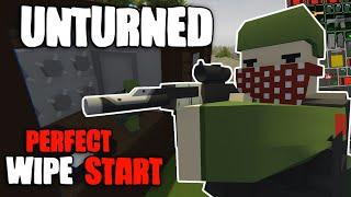 The Perfect Start on Unturned Wipe Day (Survival PVP)