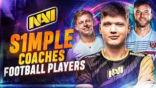 s1mple Coaches Football Players in CSGO (NAVI TWITCH)