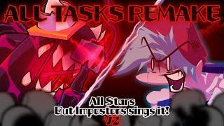 ALL TASKS V2 / All Stars but Impostors sings it Remake! (FNF Cover)