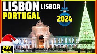 LISBON CHRISTMAS LIGHTS 2024 | Portugal