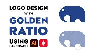 logo design with golden ratio using illustrator