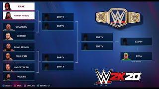 WWE 2K20 Universal Title Tournament Gameplay | WWE 2K20 On PS5 Tournament ||