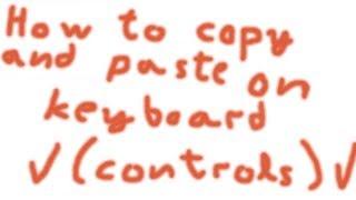 HOW TO COPY AND PASTE ON KEYBOARD////WINDOWS XP;Vista;7;8;10////