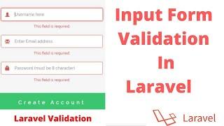 Input Form Validation In Laravel | Laravel 10 Tutorial For Beginners
