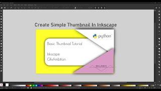 How to Create a Simple Thumbnail in Inkscape | Beginner-Friendly Inkscape Tutorial | GfxAmbition