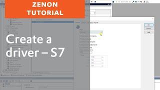 Create a driver - S7 in zenon