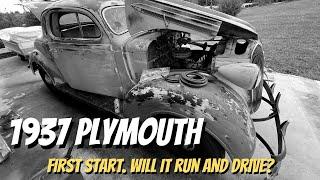 1937 Plymouth First Start! Will it run and drive? 201 Flathead 6 MoPar. Old Cars Dodge Chrysler