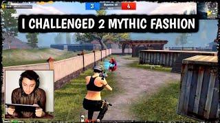 I CHALLENGED 2 MYTHIC FASHION PLAYERS FOR 1 VS 2 TDM | PUBG MOBILE