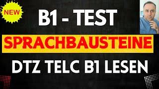 B1 TEST / SPRACHBAUSTEINE / DTZ TELC B1 LESEN B1 19.06.2024