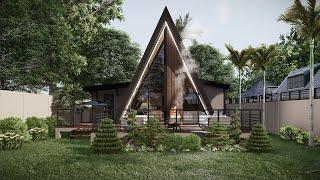 A-Frame House - Small house design ideas - Manzano Graphic Studio