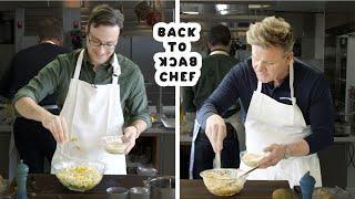 Gordon Ramsay Challenges Amateur Cook to Keep Up with Him | Back-to-Back Chef | Bon Appetit