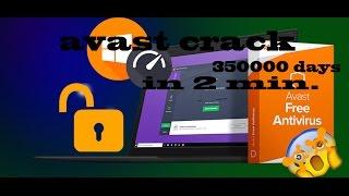 AVAST CRACK |free for full 350000 days FOR FREE , with updated vIRus database ,UPDATED MAY 2017,