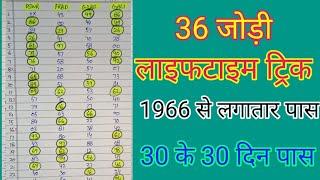 36 जोड़ी लाइफटाइम ट्रिक जो आज तक फेल नही हुई।1966 से लगातार पास// @lifetime trick