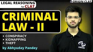 Criminal Law for CLAT 2025 | CLAT Legal Reasoning | clat exam preparation | Abhyuday Pandey