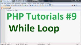 Basic PHP Tutorial 9: While Loop