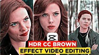 Hdr Brown Colour Video Editing In Capcut | Hdr Cc Effect Video Editing In Capcut | Capcut Tutorial