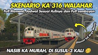 DI SUSUL 3 KERETA‼️ Dinas Skenario KA 316 Walahar Ekspres (Cikarang - Cikampek) Rute Balai Yasa Cepu