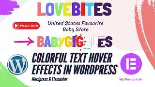 Elementor text hover effect  | WordPress Text Effect Plugin