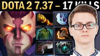 Anti-Mage Gameplay Miracle with Skadi and 17 Kills - Dota 7.37