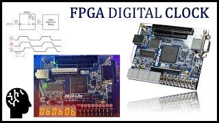 FPGA MAX 10 INTEL TERASIC DE10-Lite Board: VHDL DIGITAL CLOCK