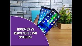 Honor 8x vs Xiaomi Redmi Note 5 Pro Speedtest Comparison