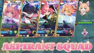 ASPIRANT SQUAD‼️ Angela aspirant Cyber Cherubin gameplay with other 3 aspirant members