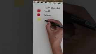 Acrylic Color Unboxing | colors chart