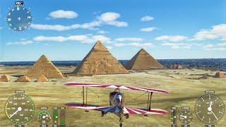 Flying over the Pyramids of Egypt  Microsoft Flight Simulator 2020