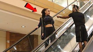 GRABBING STRANGERS CHEEKS ON THE ESCALATOR!!