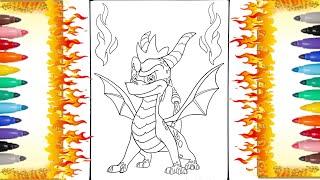 Spyro the Dragon Coloring Page | Spyro Coloring