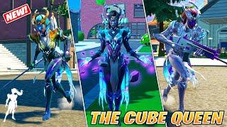 *NEW* Fortnite The Cube Queen Skin(All Three Styles) Gameplay