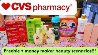 CVS COUPONING HAUL! EASY BEGINNER FRIENDLY MONEY MAKER AND FREEBIE DEALS THIS WEEK! LEARN TO COUPON!