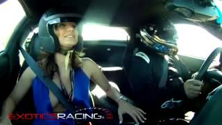 Sexy Girl Drifting Corvette Z06 in Las Vegas at Exotics Racing