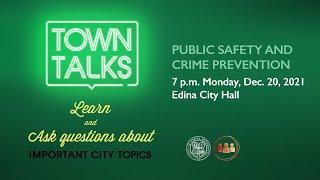 "Town Talks" - Public Safety and Crime Prevention Evening Event