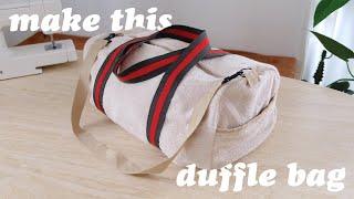 DIY // Let's Self Draft a Duffle Bag (+ customising tips with Cricut)