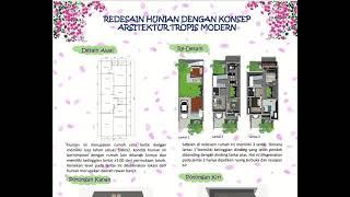 REDESAIN RUMAH TINGGAL DENGAN KONSEP ARSITEKTUR TROPIS MODERN