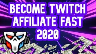 How To Get Affiliate On Twitch Fast in 2020 (No Hacks Need)