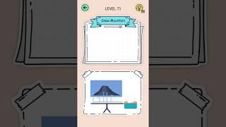 Puzzle fuzzle level 71 snow mountain