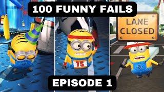 Minion Rush 100 Funny Fails Episode 1 - Gru's Lab & Residential Area