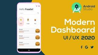 Dashboard UI Design -  Modern Dashboard UI Design Android Studio Tutorial |Modern Dashboard Android