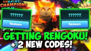 2 New Codes & FINALLY GETTING RENGOKU ASTRAL! Anime Champions Noob To Pro Galaxy 3