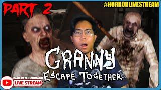 *SERAM!* ESCAPE GUNA KERETA! || Granny Escape Together Gameplay #2  (Malaysia) #HorrorLivestream