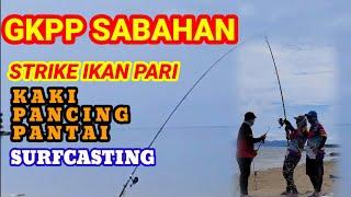 ROD TUNDUK TARIKAN PARI #surfcasting #fishing #GKPP