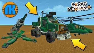 ВОЕННАЯ ТЕХНИКА ОТ ДАМИРА !!! ОБЗОР в Scrap Mechanic !!!