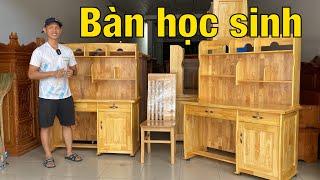 Bàn học sinh cho bé - bàn học gỗ