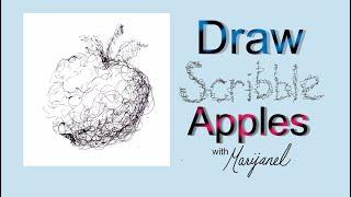 Scribble Art Apples