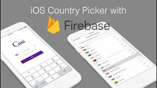 Country Picker for iOS Project Firebase (Drag & drop the source into your project) - Tutorial (Paid)
