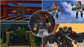 Virtua Cop 2 - All Bosses (Boss Fights)