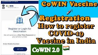 CoWIN registration | How to register for CoWIN | Get Free Covid Vaccine | Register for appointment